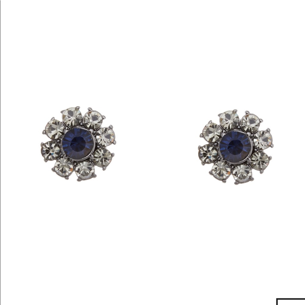 Diamond cluster earrings